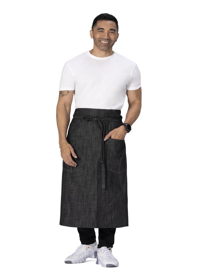 Chef Works Unisex Corvallis Bistro Apron, Black, One Size - Image 1