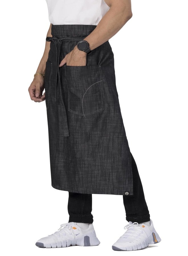 Chef Works Unisex Corvallis Bistro Apron, Black, One Size - Image 3