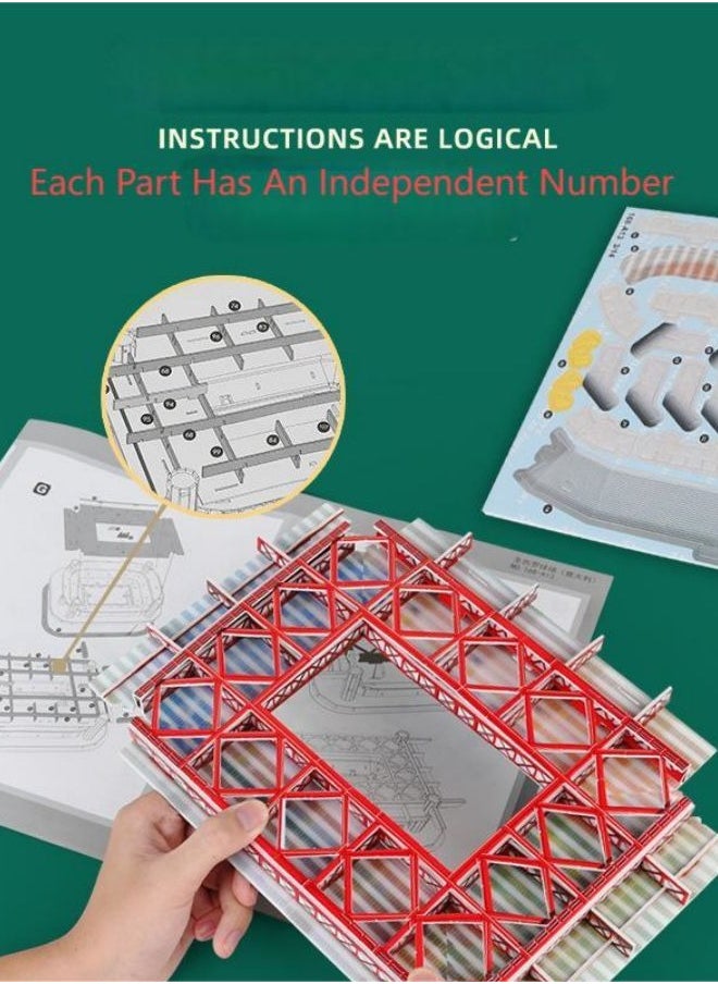Zeindustry Toys - Qatar Lusail Stadium 3D Football Field Puzzle Toys - Image 1