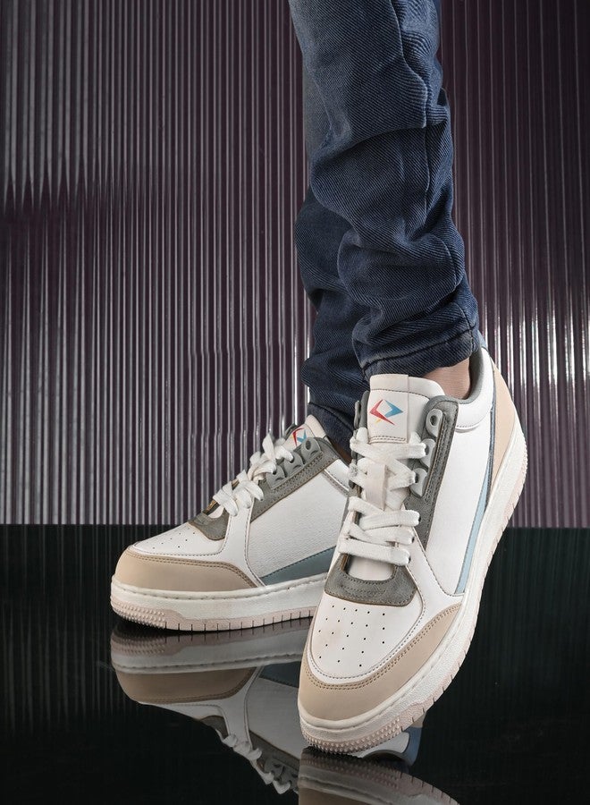 كروزر حذاء رياضي رجالي أبيض من كروزر، طراز أوغسطس، مقاس 8 بريطاني (2505-12) - Image 3