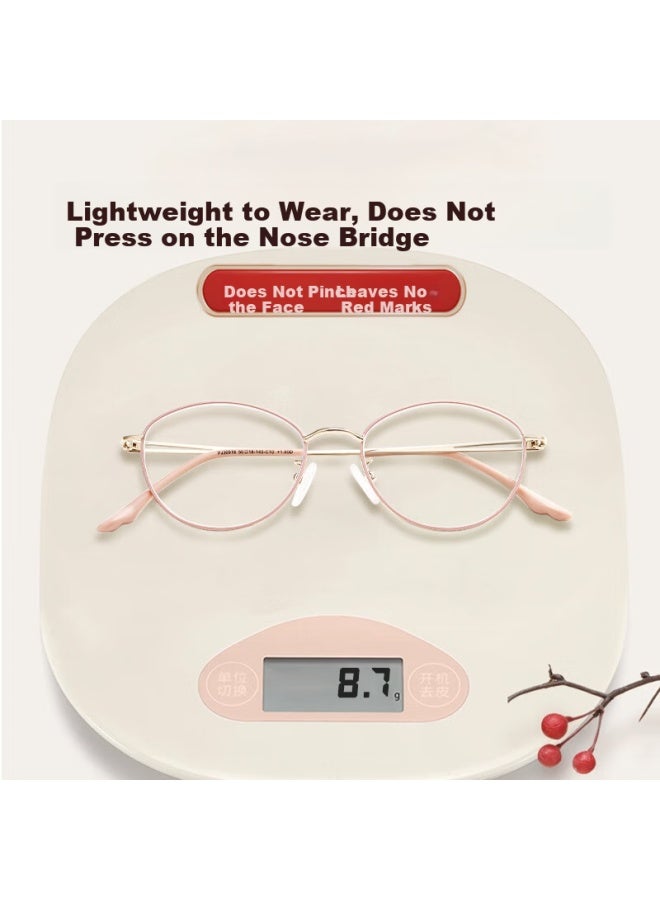 Pulais Women's Reading Gl Anti-blue Light Hd Elegant Gold Rim Presbyopia Gl Model 30018 - Image 3