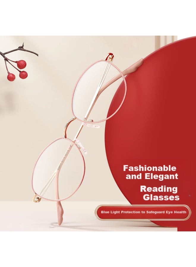 Pulais Women's Reading Gl Anti-blue Light Hd Elegant Gold Rim Presbyopia Gl Model 30018 - Image 2
