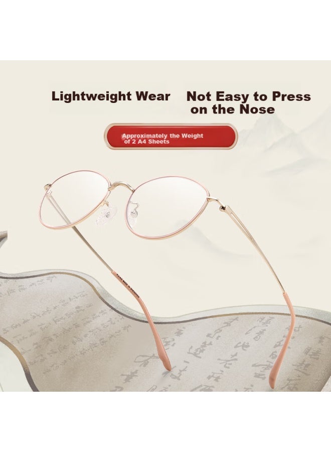 Pulais Women's Reading Gl Anti-blue Light Hd Elegant Gold Rim Presbyopia Gl Model 30018 - Image 5