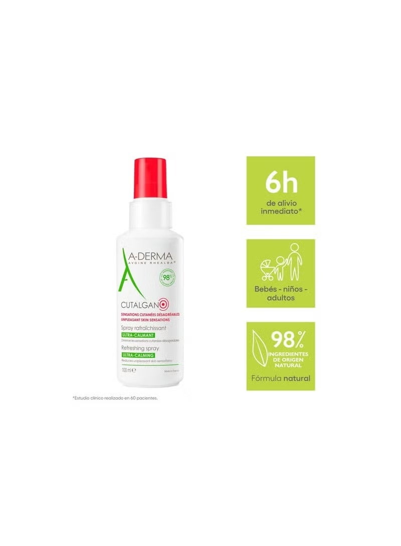 A-DERMA Cutalgan Ultra-Calming Refreshing Spray 100ml - Image 4