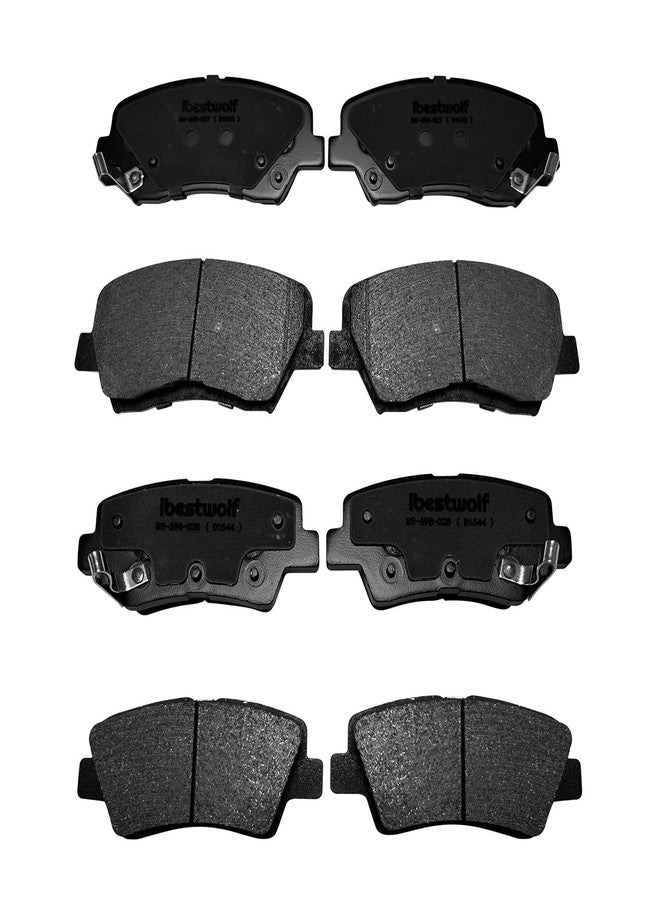 IBESTWOLF Front and Rear Ceramic Brake Pads for 2011-2016 Hyundai Elantra for 2012-2016 Hyundai Veloster for 2014-2016 Kia Forte Koup Forte5, Disc Brake Pad Replacement P-1543 P-1544 - Image 1
