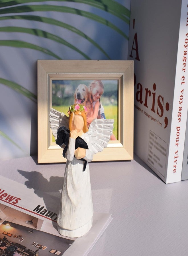 Anrkets Angel of Friendship Pet Memorial Gift - Dog Remembrance Angel Figurine with 7 Chakra Rainbow Bridge Bracelet, Sympathy Gift for Loss of a Beloved Dog - Image 2