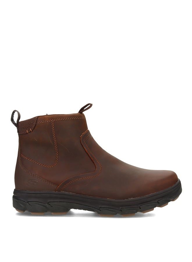 SKECHERS Men Resment-Korver Chelsea Boot Side Zip Hiking Cdb 10.5, 44 EU X-Wide - Image 2