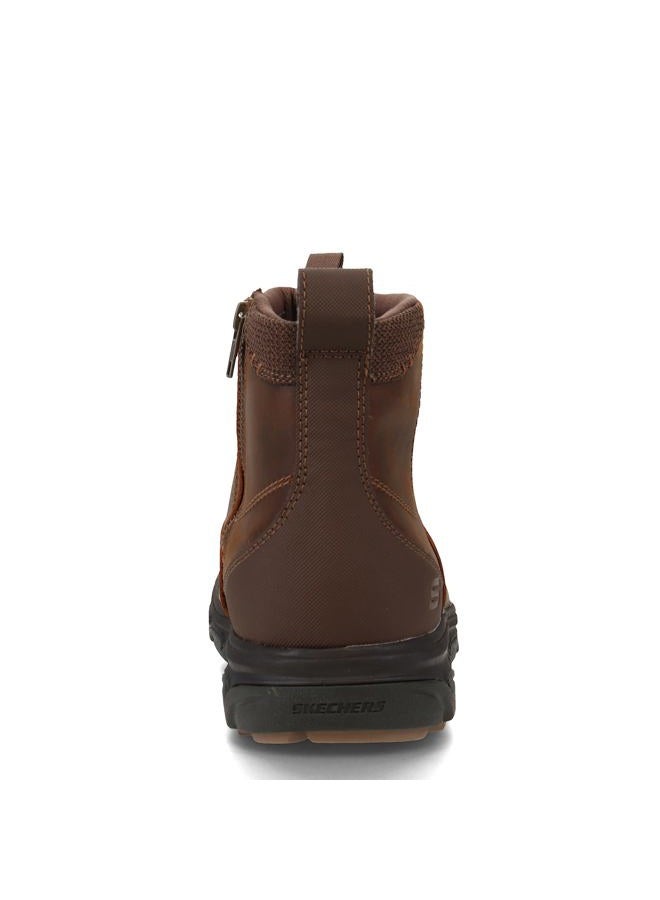 SKECHERS Men Resment-Korver Chelsea Boot Side Zip Hiking Cdb 10.5, 44 EU X-Wide - Image 5