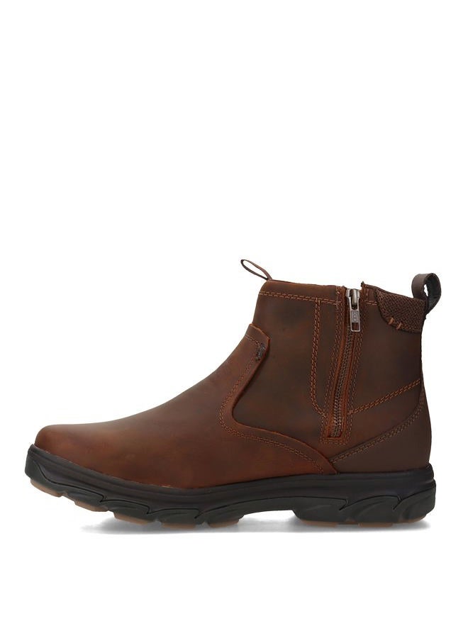 SKECHERS Men Resment-Korver Chelsea Boot Side Zip Hiking Cdb 10.5, 44 EU X-Wide - Image 4