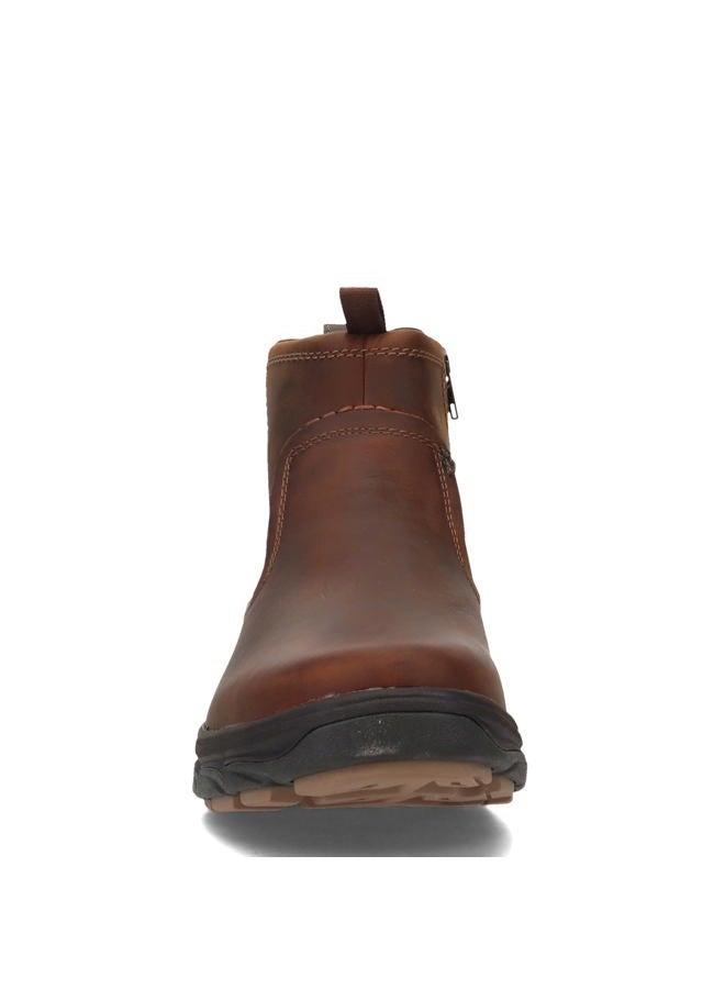 SKECHERS Men Resment-Korver Chelsea Boot Side Zip Hiking Cdb 10.5, 44 EU X-Wide - Image 3