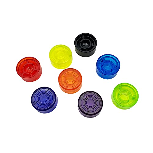CCeCCe 8 Pack Footswitch Toppers Guitar Pedal Footswitch Cap Candy Color Foot Switch Stomp Push Button Cover Knobs for Compact Multi-Effects Guitar Pedal Guitar Effects Pedals 3PDT Footswitch - Image 3