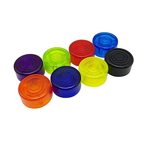 CCeCCe 8 Pack Footswitch Toppers Guitar Pedal Footswitch Cap Candy Color Foot Switch Stomp Push Button Cover Knobs for Compact Multi-Effects Guitar Pedal Guitar Effects Pedals 3PDT Footswitch - Image 2