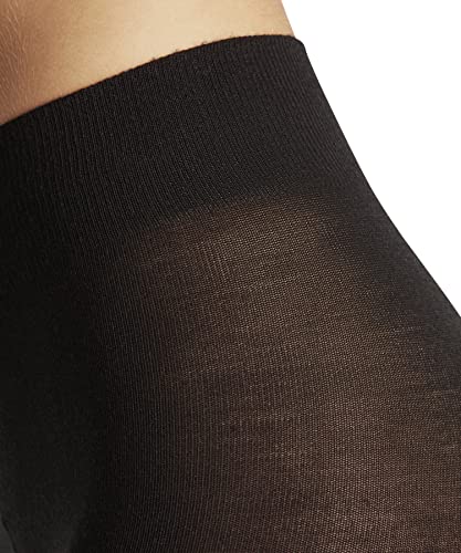 FALKE Women's Softmerino Tights, Thick Warm Breathable, Merino Wool Cotton, Trendy Casual or Dress Stockings, Black (Black 3009), M, 1 Pair - Image 4