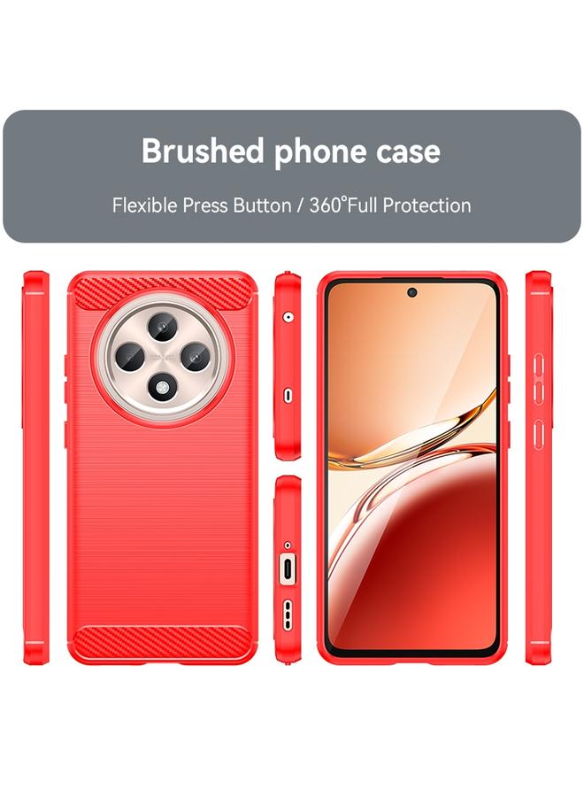 اس-توب جراب لهاتف OPPO Reno12 F 4G مصنوع من ألياف الكربون وملمس ناعم من مادة TPU - Image 2