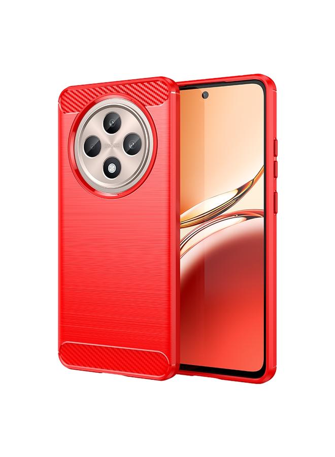 اس-توب جراب لهاتف OPPO Reno12 F 4G مصنوع من ألياف الكربون وملمس ناعم من مادة TPU - Image 1