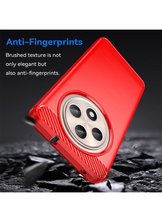 اس-توب جراب لهاتف OPPO Reno12 F 4G مصنوع من ألياف الكربون وملمس ناعم من مادة TPU - Image 3