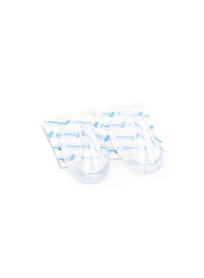 Command 17091CLR-ES Hooks with Strips, Medium, Holds 900 gr. each hook, clear Color. 2 hooks and 4 strips/pack - Image 4