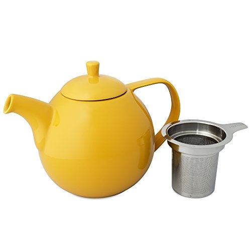 FORLIFE Curve Teapot with Infuser, 45-Ounce, Mandarin - Image 2