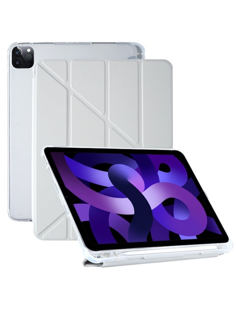 Case Cover for iPad Pro 11 inch Case 2022/2021/2020/2018 with Pencil Holder with Auto Sleep/Wake and Transparent Back for iPad Pro 11-inch 4th/3rd/2nd/1st Gen