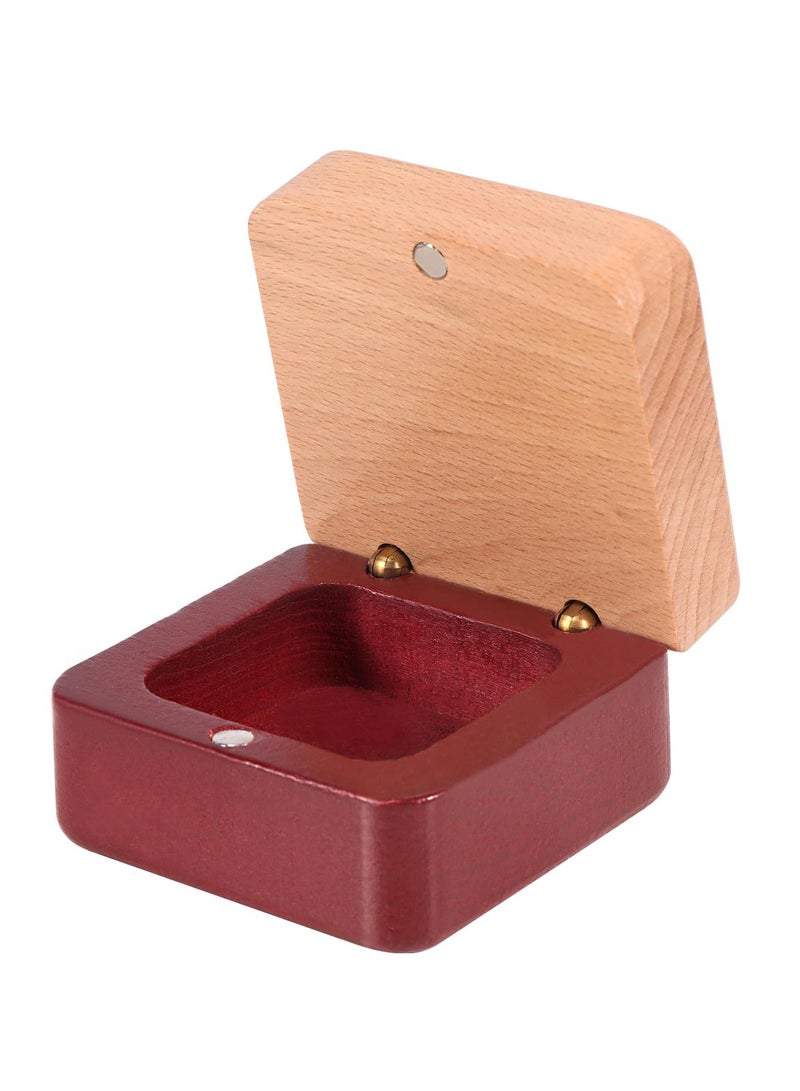 Wooden Tooth Fairy Box Baby Teeth Box with Magnetic Closure, Portable First Tooth Keepsake Box, Wooden Baby Tooth Box Storing Shed Milk Teeth, Fetal Hair and Umbilical Cord for Baby and Kids - Image 1