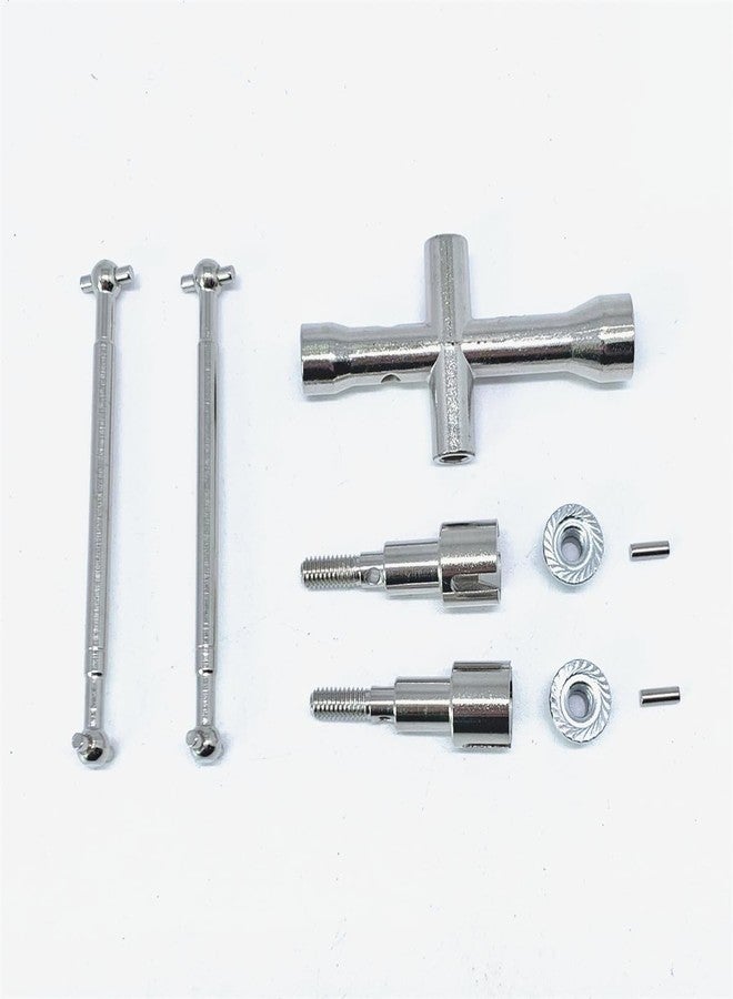 KingVal Replacement Metal Rear Drive Shaft Axle RC Parts Compatible with JJRC Q117-A PRO Q117-B PRO Q117-C PRO Q117-D PRO RC Car - Image 1