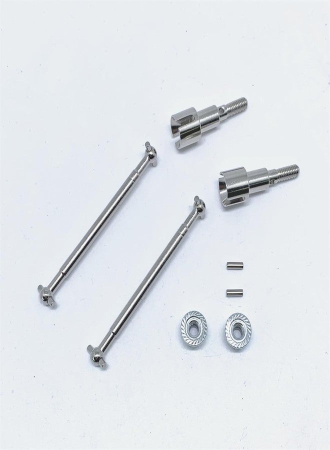 KingVal Replacement Metal Rear Drive Shaft Axle RC Parts Compatible with JJRC Q117-A PRO Q117-B PRO Q117-C PRO Q117-D PRO RC Car - Image 4