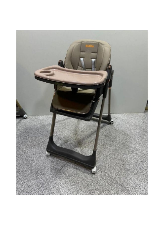 Kidilo Quality Foldable Baby High Chair - Multifunctional and Portable(8122)  - Image 3