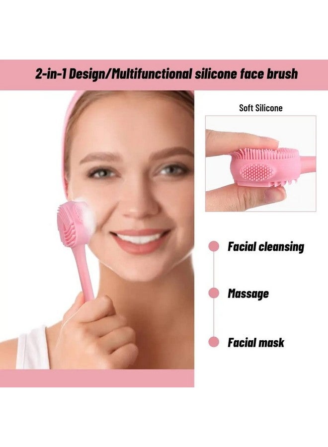 MobFestÂ® 4 In 1 Soft Silicone Blackhead Remover | Face Mask Applicator & Scrubber | Skin-friendly Facial Cleaning Brush, Multicolor - Image 5