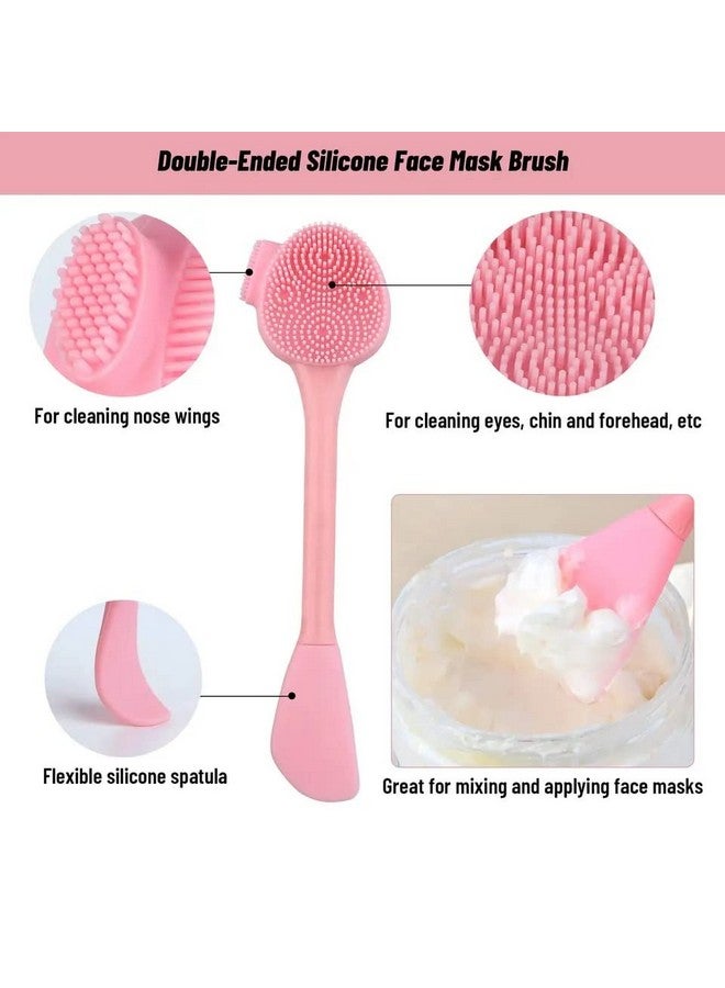 MobFestÂ® 4 In 1 Soft Silicone Blackhead Remover | Face Mask Applicator & Scrubber | Skin-friendly Facial Cleaning Brush, Multicolor - Image 4