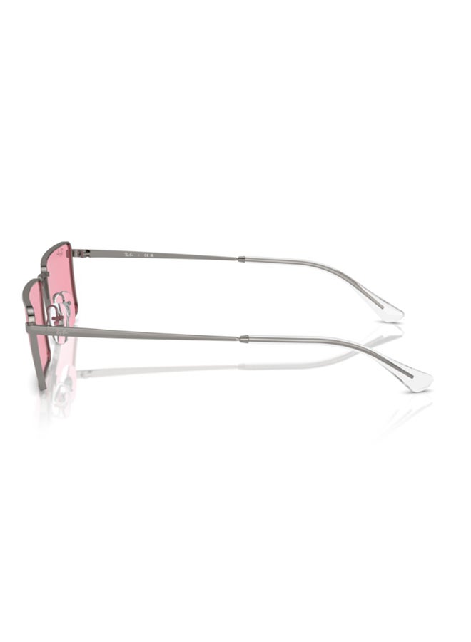 Ray-Ban Women Ray-Ban RB3741 004/84 Women's Rectangular Sunglasses - Lens Size: 56 mm - Image 2