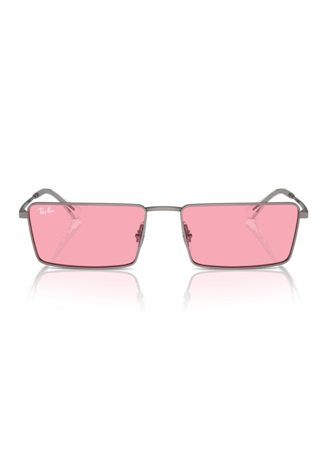 Ray-Ban Women Ray-Ban RB3741 004/84 Women's Rectangular Sunglasses - Lens Size: 56 mm - Image 3
