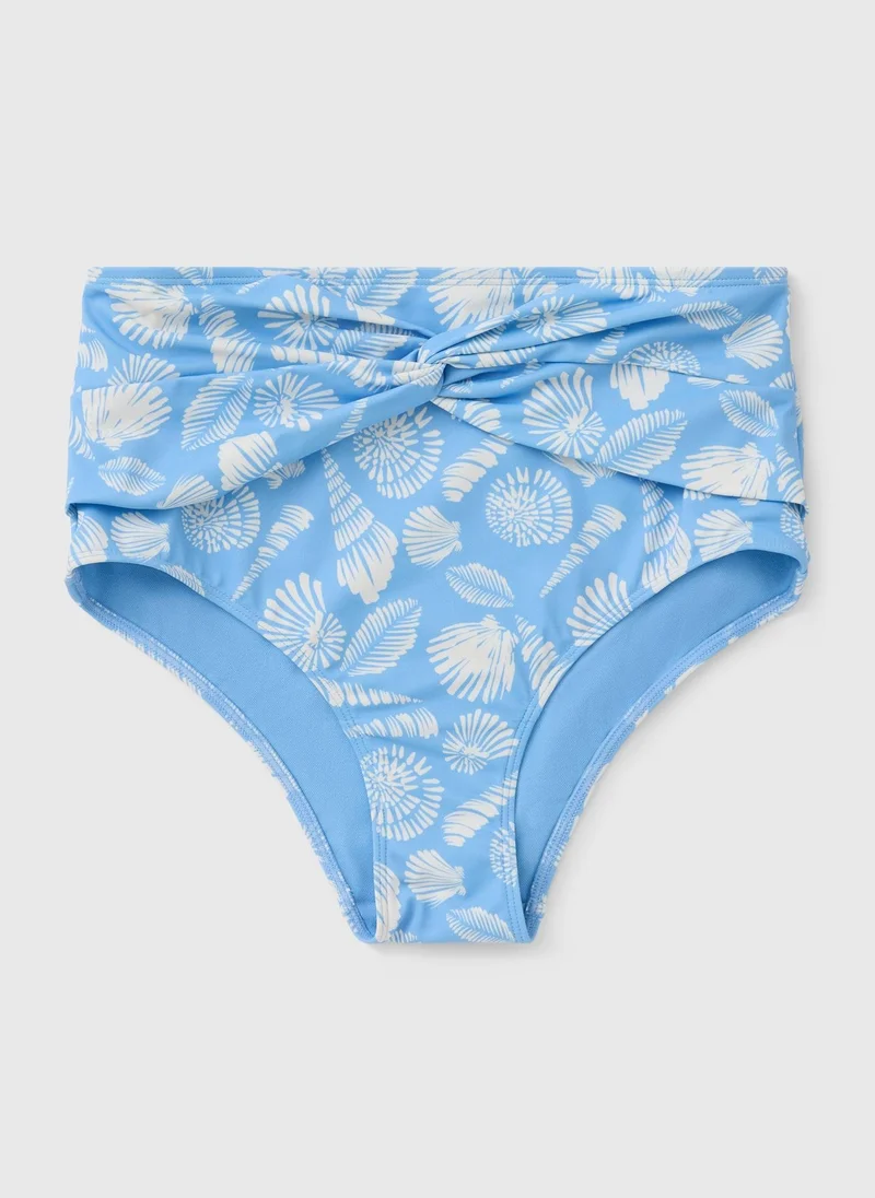 Matalan Blue Shell Shapewear Bikini Bottoms