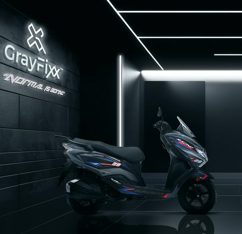 Grayfixx Racing 29 Edition Sticker for Burgman 125 | Printed in Premium Gloss Vinyl with FPF(Fade Protection Film), Water Proof, Precut Sticker, Pack of 1 Both Side-Self-Adhesive - Image 2