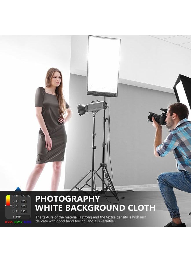 Neewer 10 x 12FT / 3 x 3.6M PRO Photo Studio Premium Polyester Collapsible Backdrop Background for Photography, Video and Television (Backdrop ONLY) - White  - Image 4