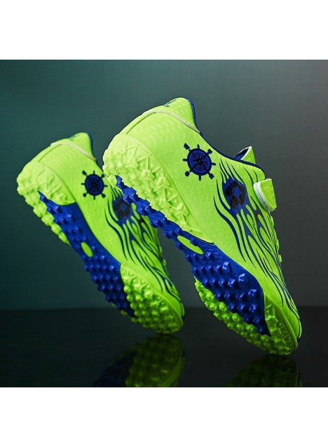 X219 1 Fluorescent Green Nails Children's Football Shoes Boys New Tf Children's C Luo Sneaker Boys Primary School Students