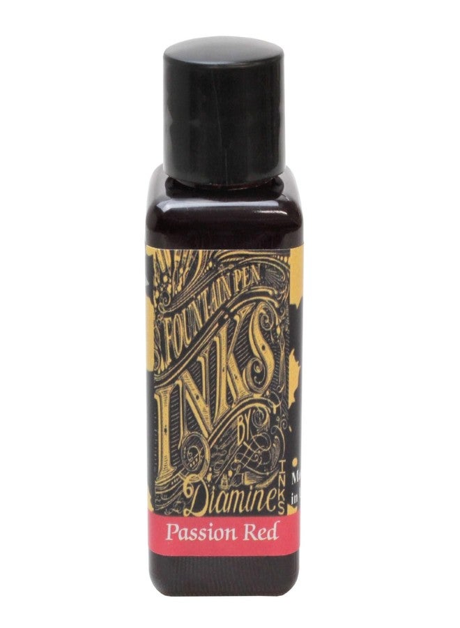 Diamine 30ml Ink Bottle (Passion Red) - Image 1