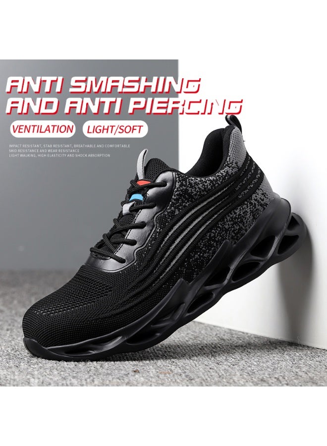 Steel Toe Shoes for Men Lightweight Safety Shoes Comfortable Puncture Proof Slip On Indestructible Work Shoes and Fashion Sneakers. - Image 5