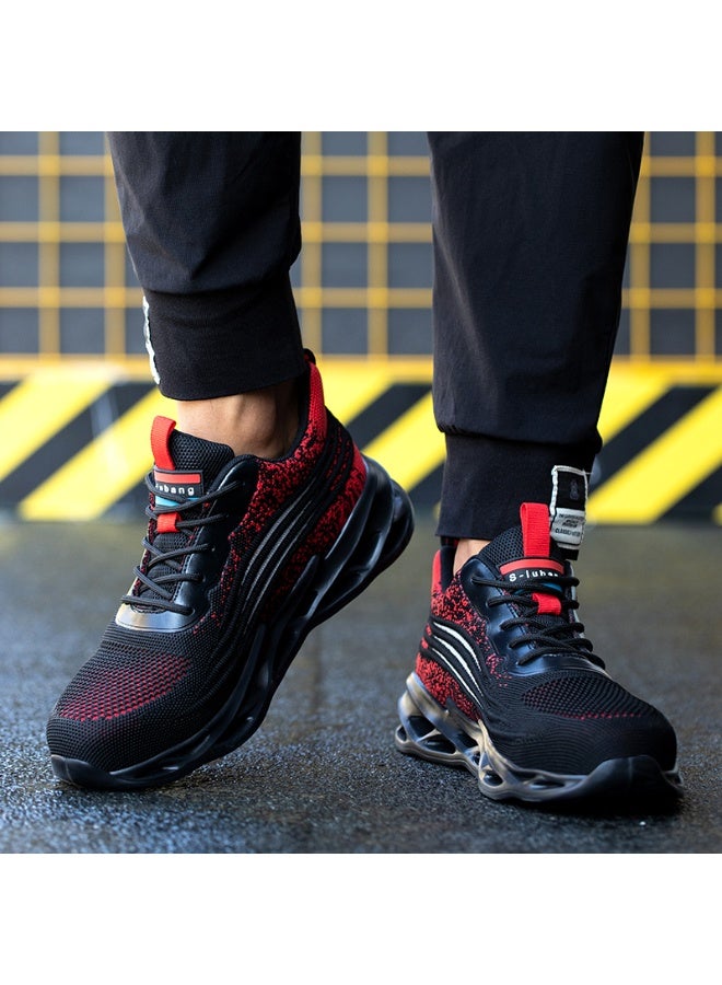 Steel Toe Shoes for Men Lightweight Safety Shoes Comfortable Puncture Proof Slip On Indestructible Work Shoes and Fashion Sneakers. - Image 2