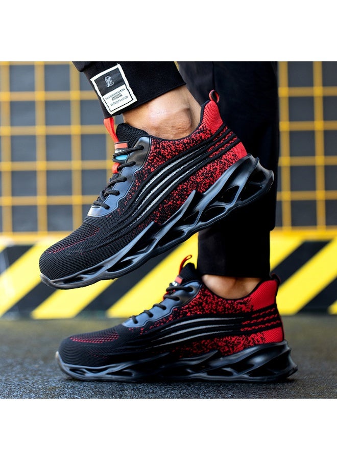 Steel Toe Shoes for Men Lightweight Safety Shoes Comfortable Puncture Proof Slip On Indestructible Work Shoes and Fashion Sneakers. - Image 1