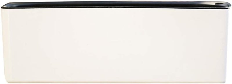 klarako 39cm Detachable Self Watering Houseplant & Herb Indoor Rectangular Planter Pot  White - Image 5