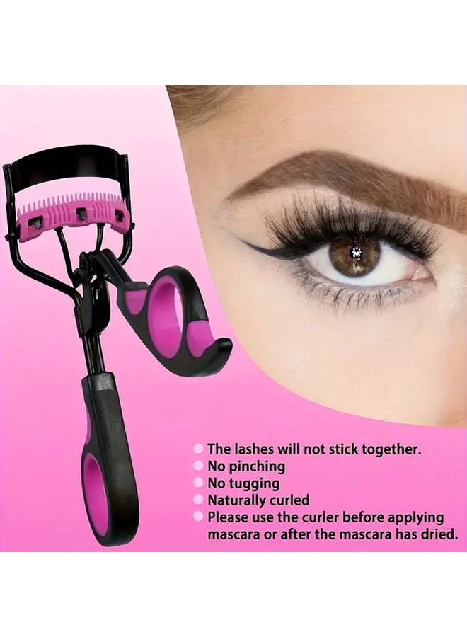 15PCS Love Pink Eyelash Kit With Curler Brushes Combs Glue For Perfect Makeup - Image 4