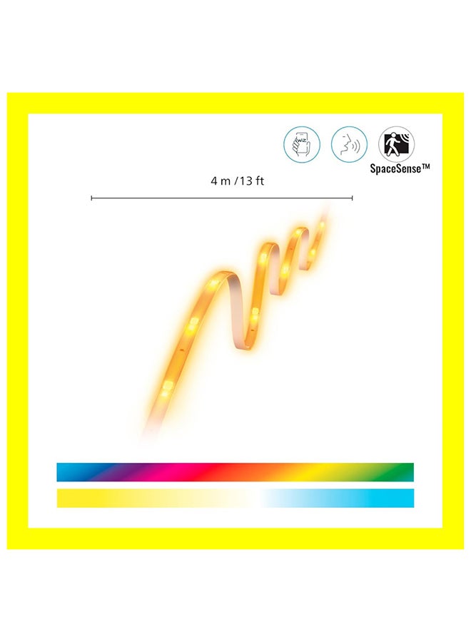 Wiz شريط إضاءة LED RGBW ذكي 4م، متصل عبر Wi-Fi وBluetooth، متوافق مع Alexa وGoogle Assistant والتحكم عبر التطبيق، نوع مخرج ساطع G (غير قابل للتوسيع) - Image 2