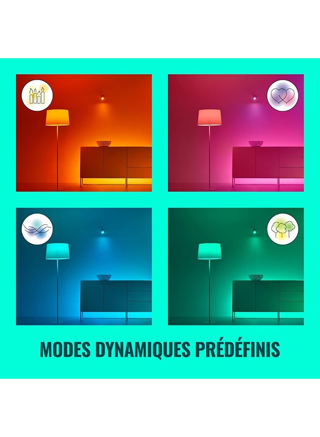 Wiz شريط إضاءة LED RGBW ذكي 4م، متصل عبر Wi-Fi وBluetooth، متوافق مع Alexa وGoogle Assistant والتحكم عبر التطبيق، نوع مخرج ساطع G (غير قابل للتوسيع) - Image 4