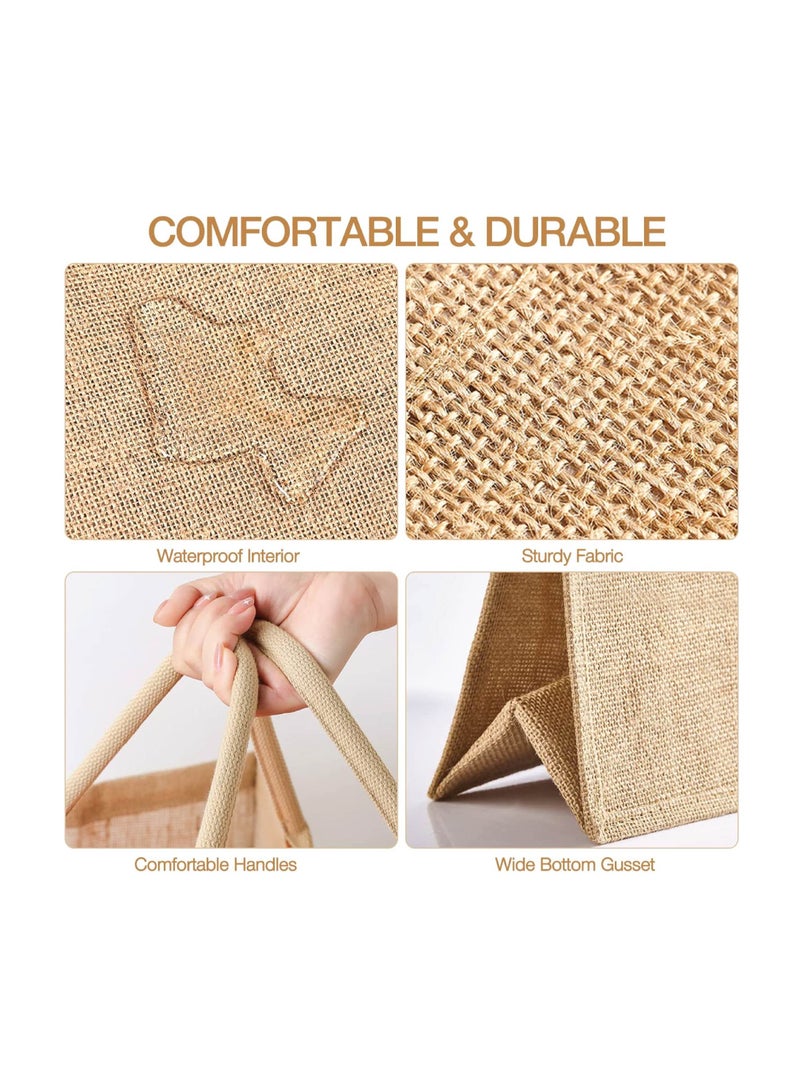 PRINTSHOP4ME Team Bride Jute Totes - Eco-Friendly Gifts for Every Team Member - Bridesmaids Besties - Weddings and Bridal Showers Jute Bag  - Image 3