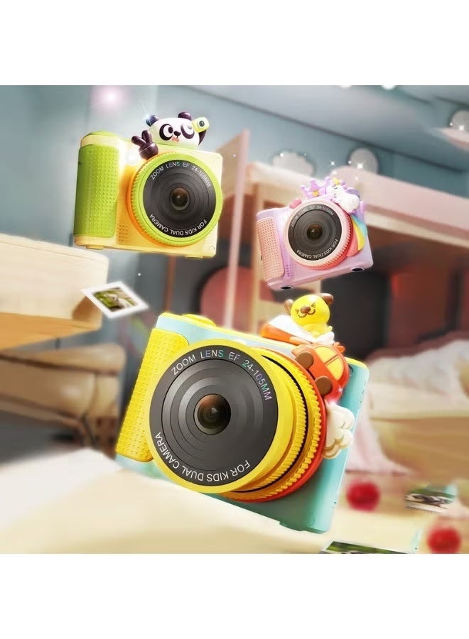 BlueFire Kids Selfie Camera with 180° Flip-Out Screen & 48MP Ultra HD Lens – 1080P Video Recorder, 24-105MM Zoom, Built-in Games & Music, Flash, 2.4” Display, 32GB Expandable Storage – Creative Digital Camera for Children, Rechargeable Mini Kids Vlogging Camera for Selfies, Travel, Learning & Fun Gift for Boys and Girls Ages 5+ - Image 3