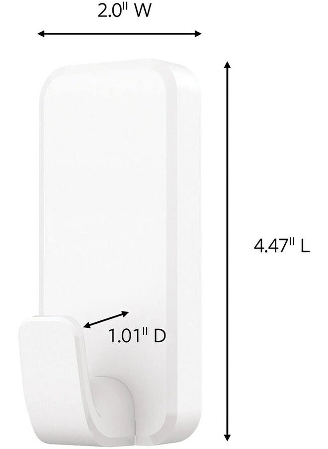 Command Command 10 lb XL Heavyweight Wall Hook, 2 Hooks and 6 Command Strips, Damage Free Hanging Wall Hook with Adhesive Strips, Heavy Duty Single Wall Hook for Hanging, Organization and Storage  - Image 2