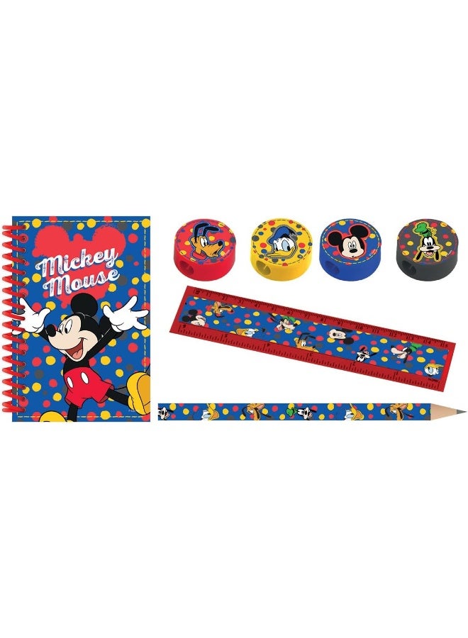 طقم قرطاسية ميكي ماوس 16 قطعة