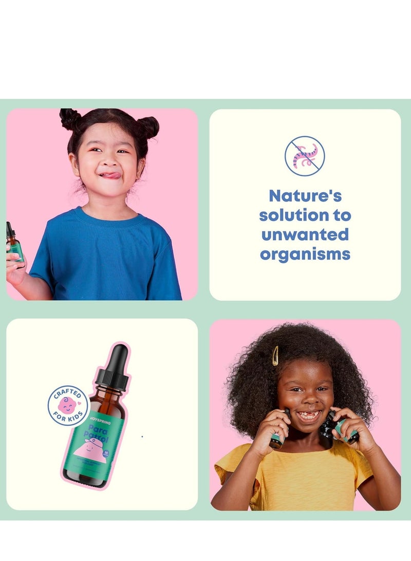 جوي سبرينج JoySpring Liquid Cleanse للأطفال - التخلص من السموم السائلة الطبيعية ، مكمل غذائي خال من الكحول لصحة الجهاز الهضمي (1 أونصة سائلة) 30 حصة - Image 5