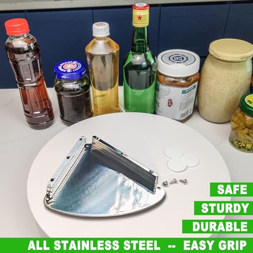 IPOVIPO Latest Jar Opener - Under Cabinet Jar Openers for Seniors With Arthritis or Weak Hands - Under Counter Can Opener-Jar Lid & Bottle Cap Opener Tool - All Stainless Steel Material - Image 4