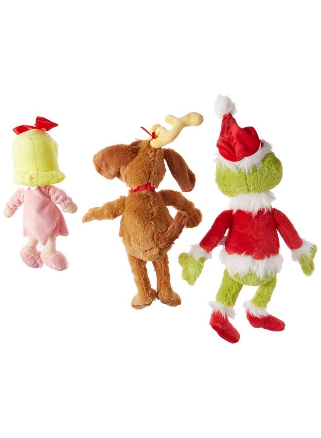 AURORA World Dr. Seuss Cindy Lou Who 12", Grinch Santa 19", & His Dog Max 18" Christmas Special Set Of 3 Plush Toys, Multicolor  - Image 2